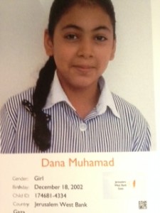 Dana-World Vision Sponsored Child from West Bank, Gaza
